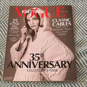 35th Anniversary Collector's Issue of Vogue Knitting Magazine. Fall 2017
